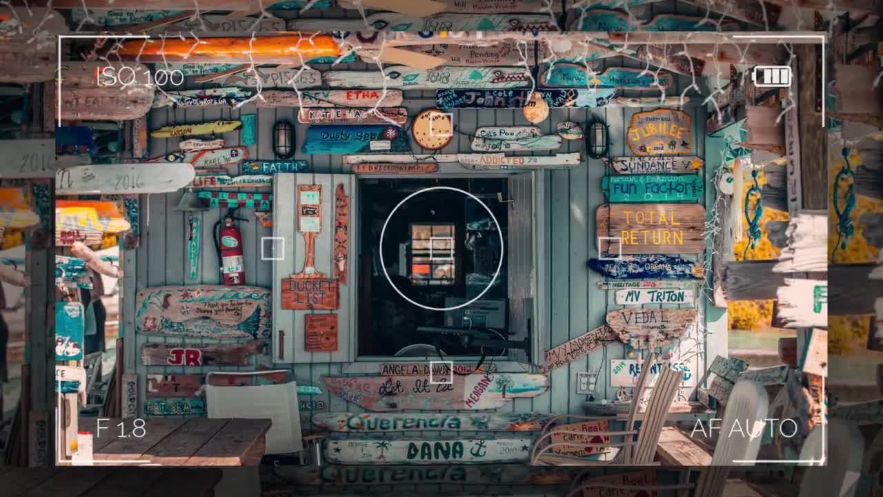 夏季旅行相机记忆照片展示素材库精选AE模板