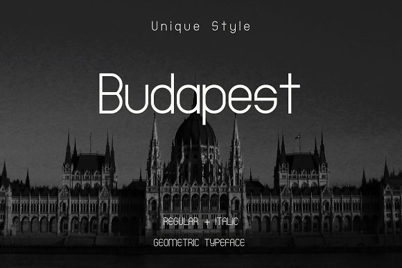 Budapest Regular + Italic Font素材之家精选英文字体