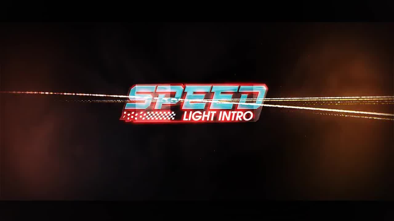 速度赛车徽标显示素材库精选AE模板