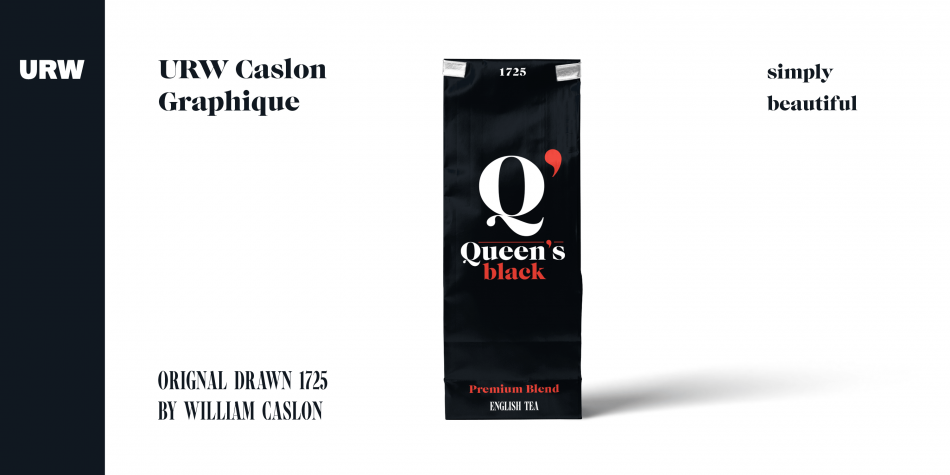 URW Caslon Graphique Font插图