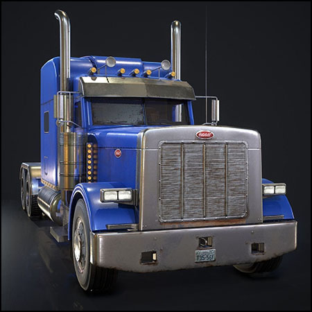 老化的美国卡车素材之家精选3D模型