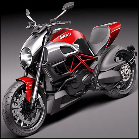 杜卡迪迪亚维尔2011摩托车3D/C4D模型
