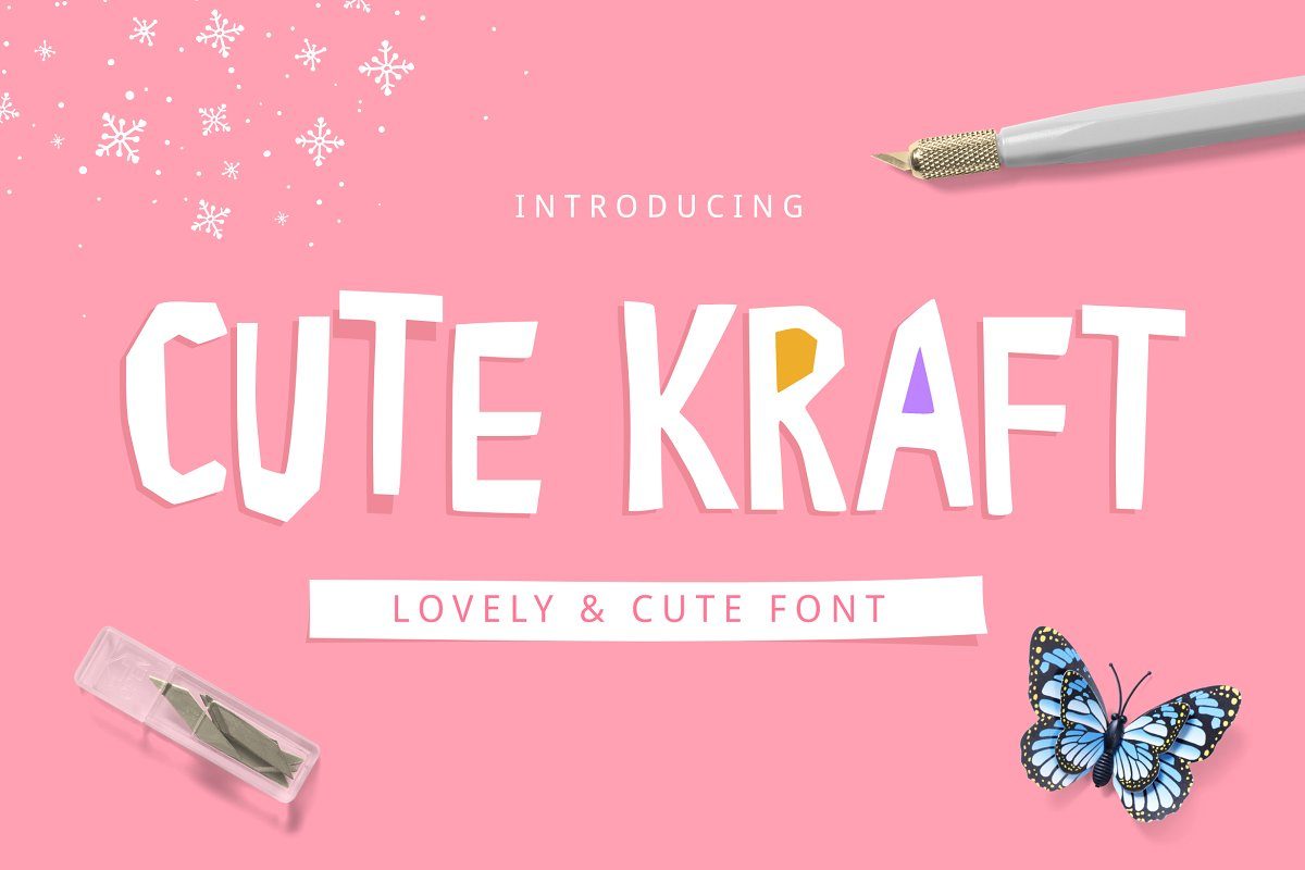 Cute Kraft Fonts素材之家精选英文字体