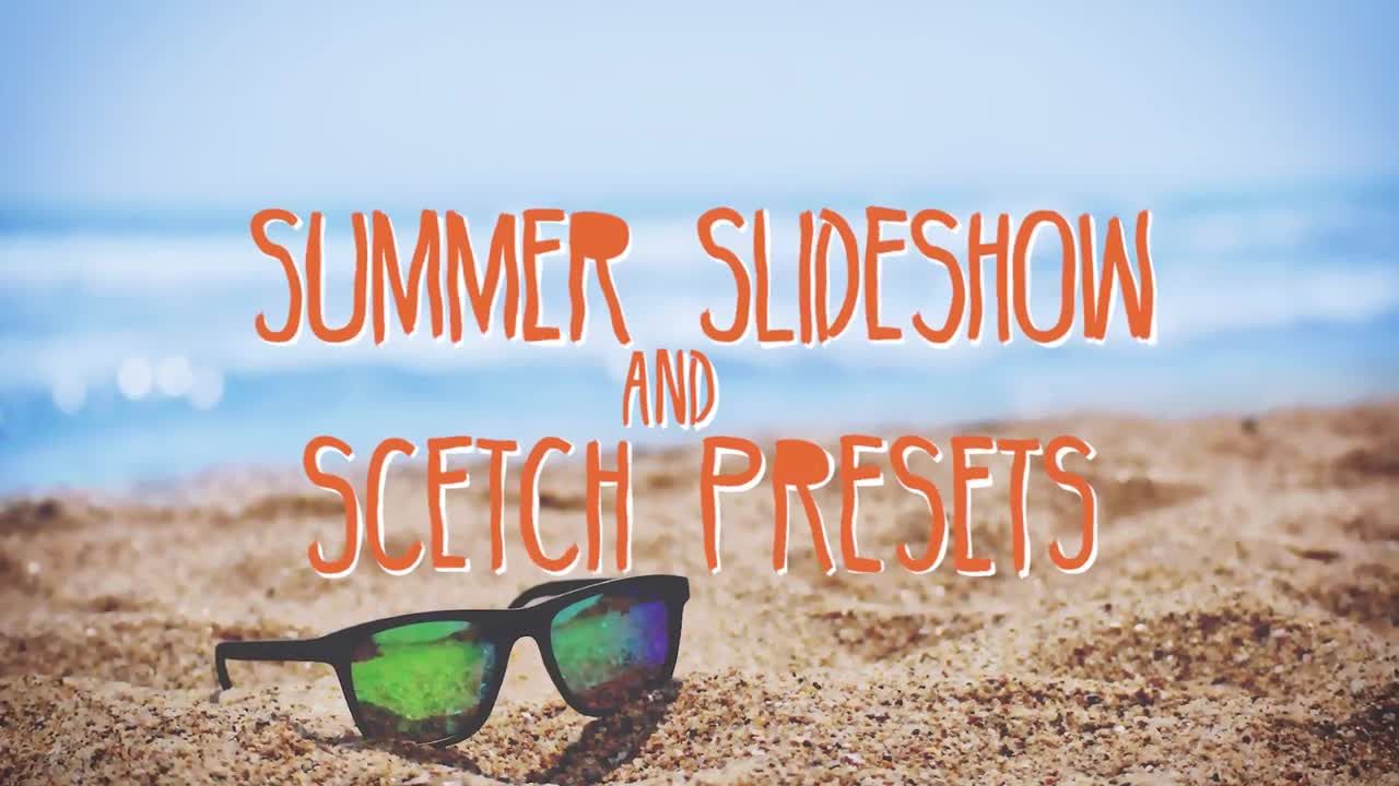 全新的夏季幻灯片和草图预设素材库推荐PR模板