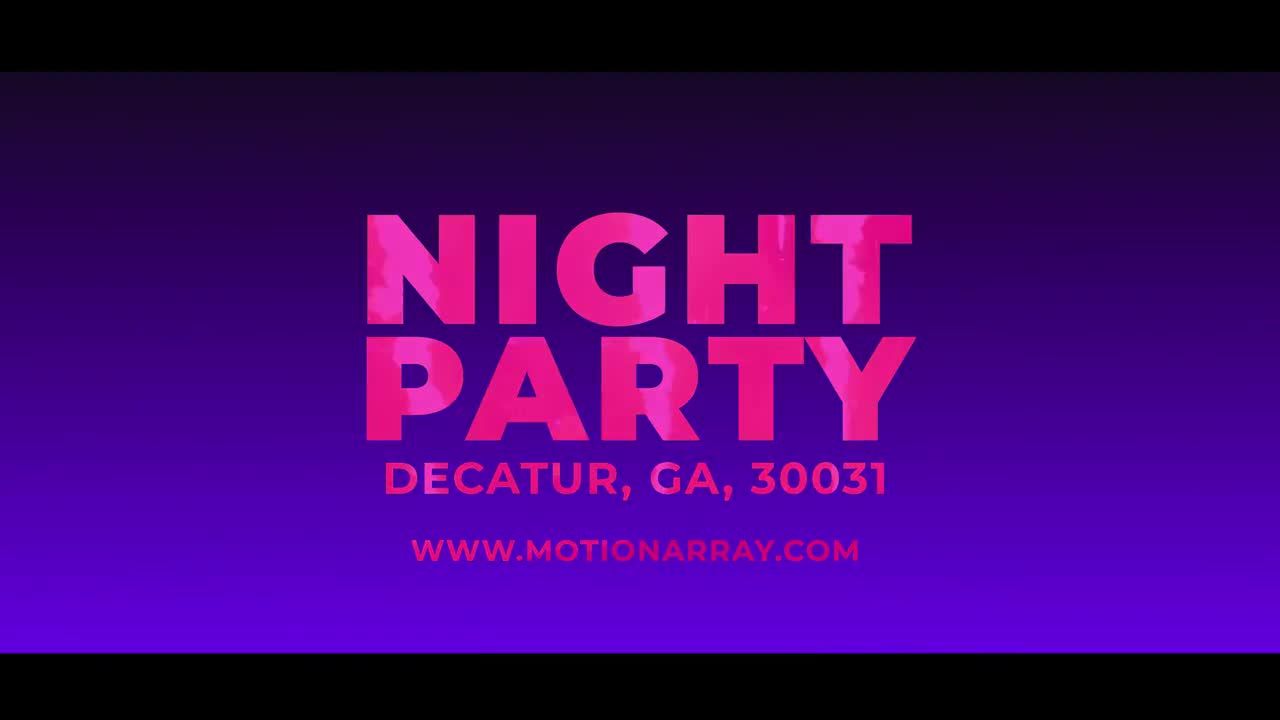 简单的文本动画和时尚的过渡音乐派对素材库精选AE模板