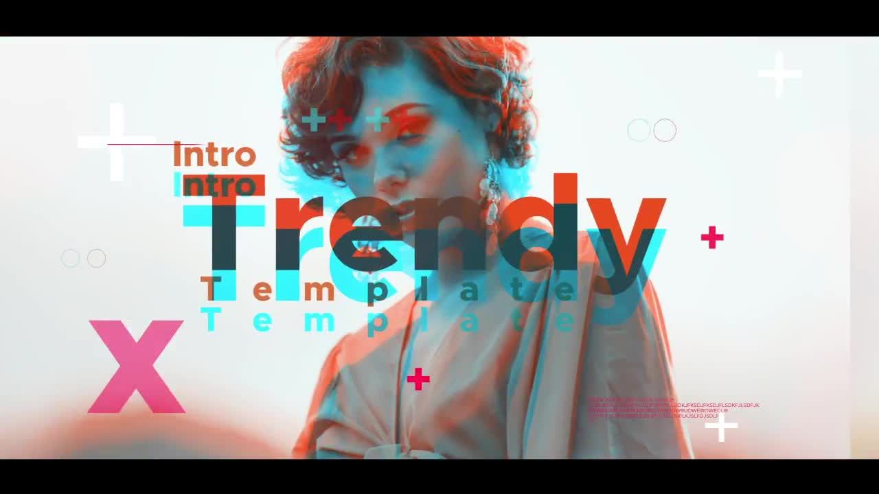 抽象文本动画开场ae模板