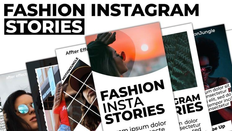 照片墙故事一个巧妙设计的动画简单的素材库精选AE模板