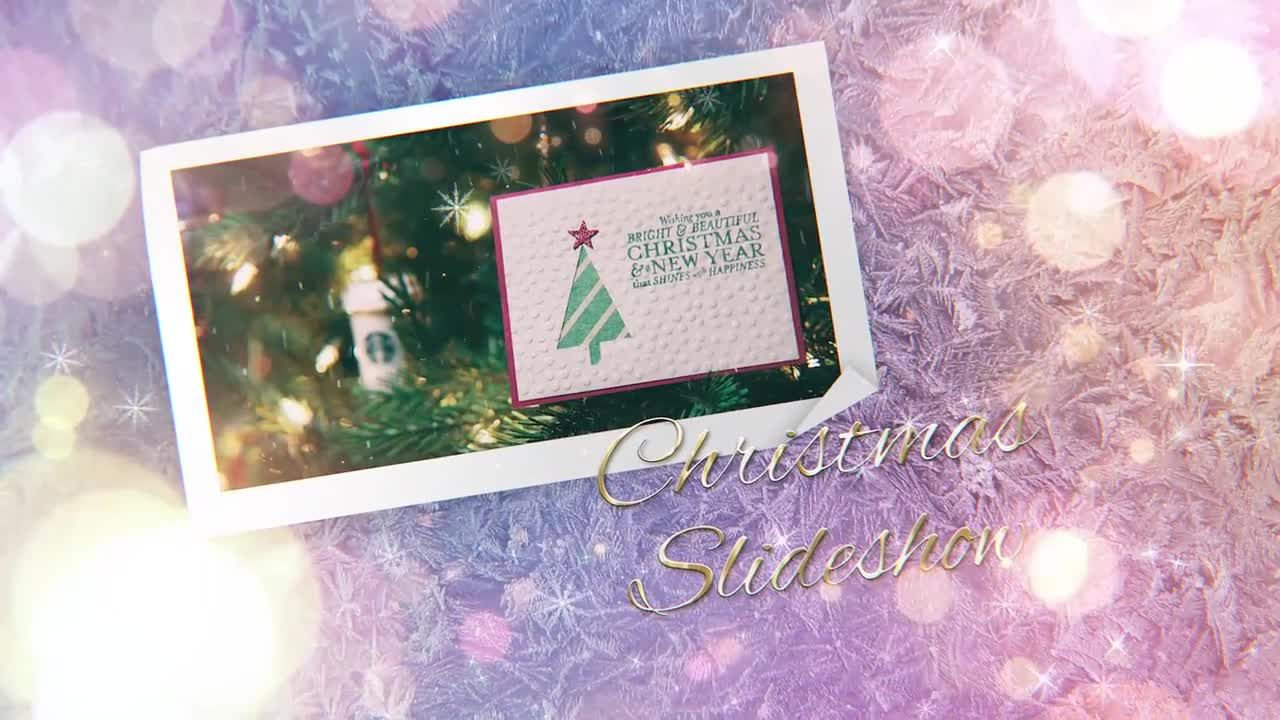 圣诞节假期幻灯片转场素材库精选pr模板