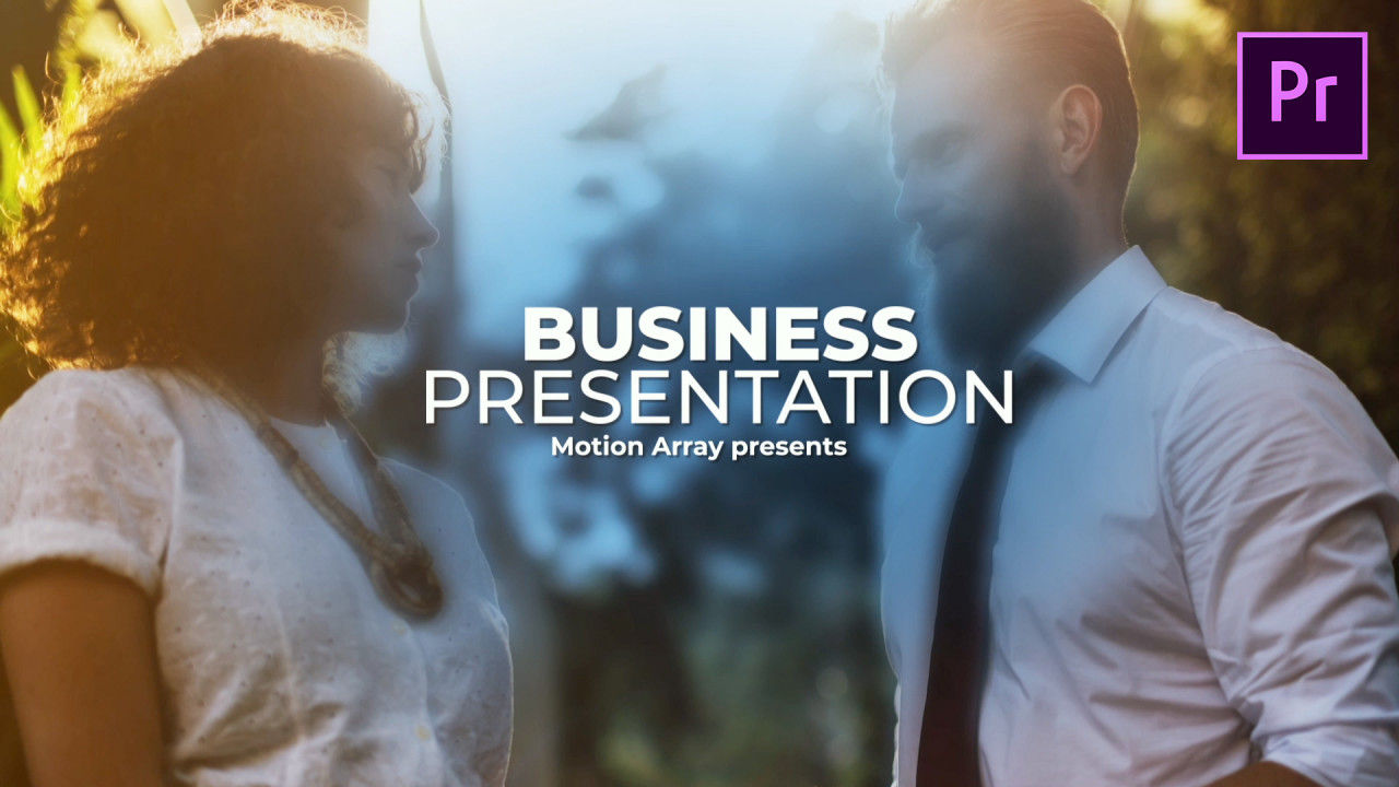 具有简洁的外观设计和现代过渡效果Pr模板