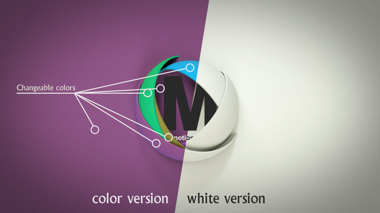 3D圆形logo片头展示素材库精选AE模板