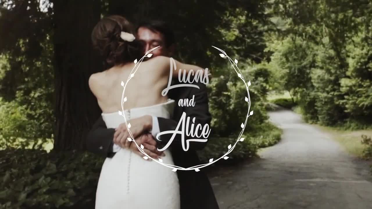 婚礼当天照片展示素材库精选pr模板