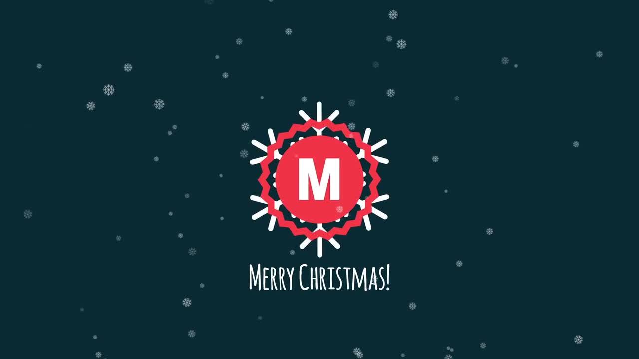 漂亮的圣诞节装饰球动态logo展示素材库精选AE模板