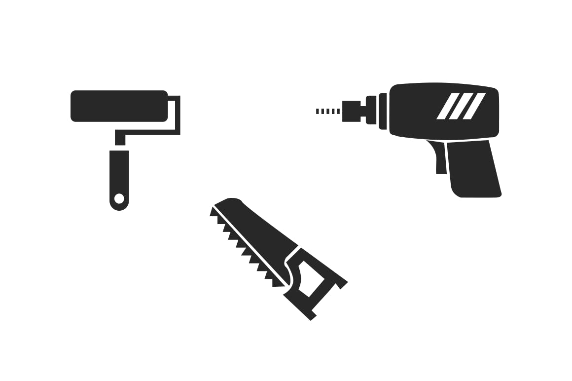 15枚施工建筑主题矢量素材库精选图标素材 15 Construction and Building Icons插图(1)