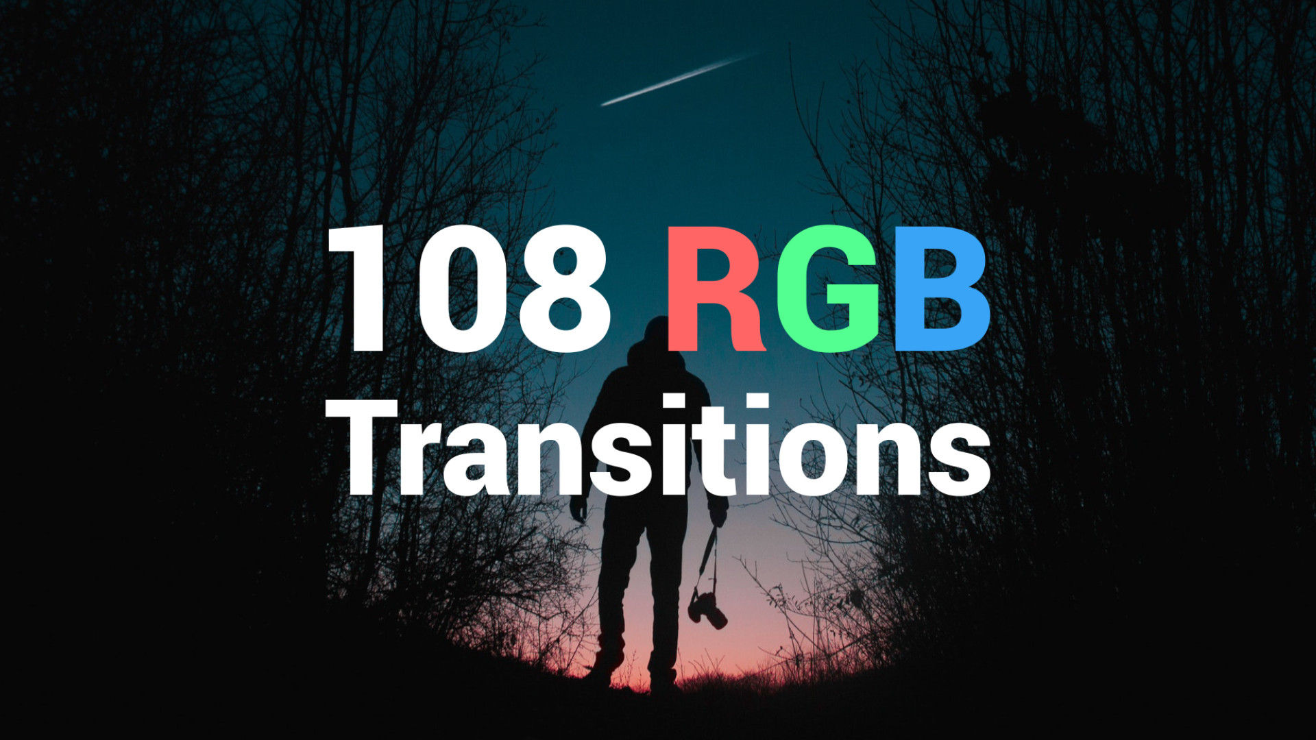 108个转场过渡特效RGB Transitions素材库精选AE模板