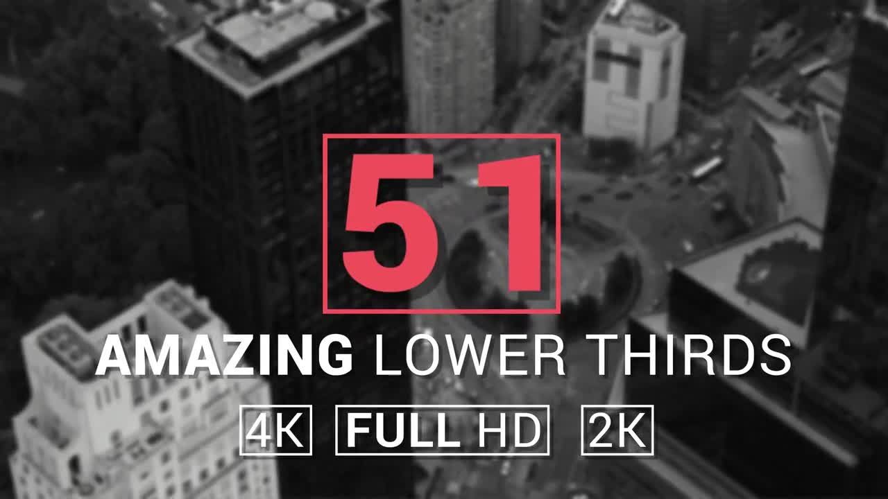 51个令人惊叹的字幕条标题动画素材库精选AE模板