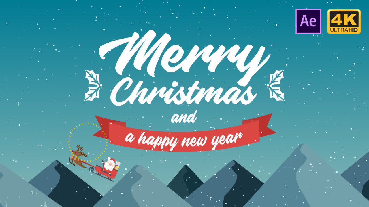 动态动画圣诞节素材库精选AE模板