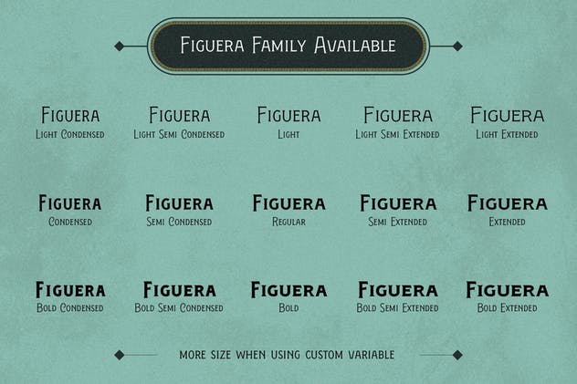 维多利亚时代复古风格衬线字体 Figuera Variable Fonts插图(3)