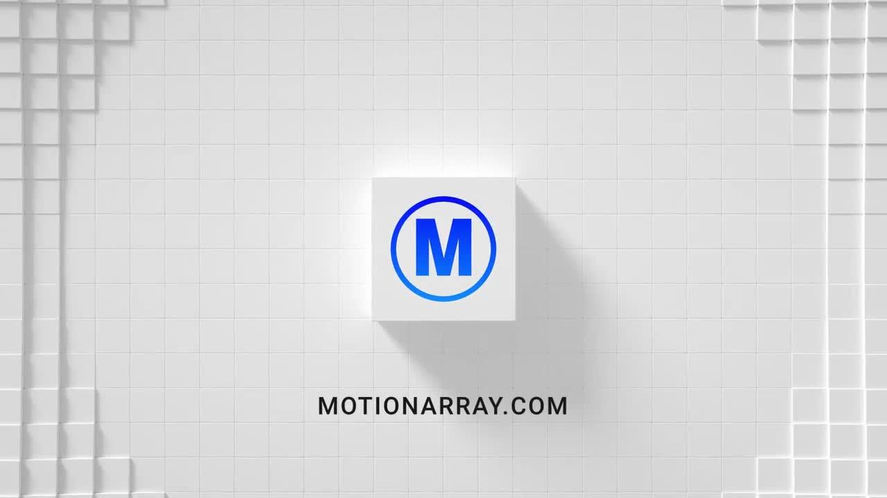 素材库精选AE模板简洁利落的脉冲徽标