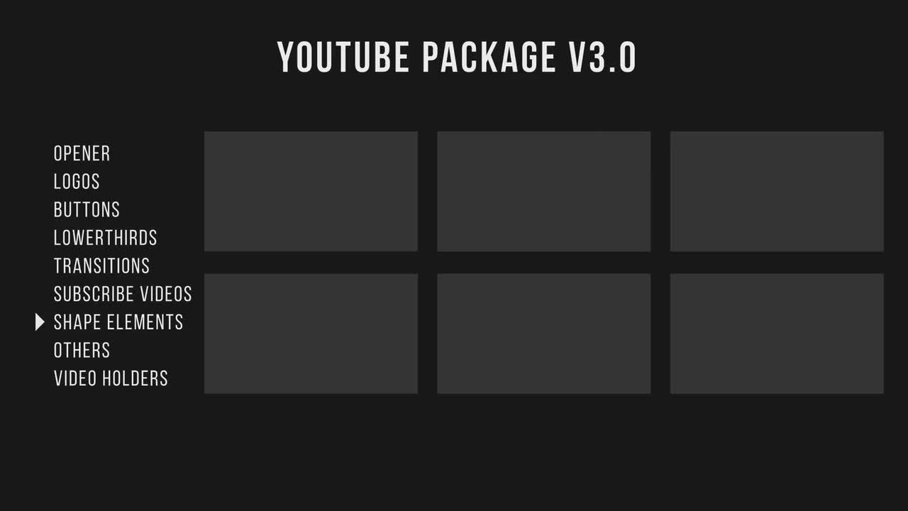 完美的YouTube套餐介绍Pr模板