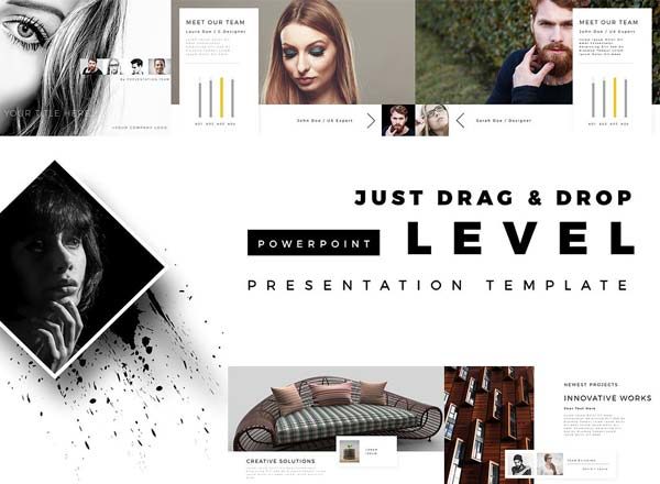 素材库下午茶：时尚杂志风的PPT模版下载[PPTX]