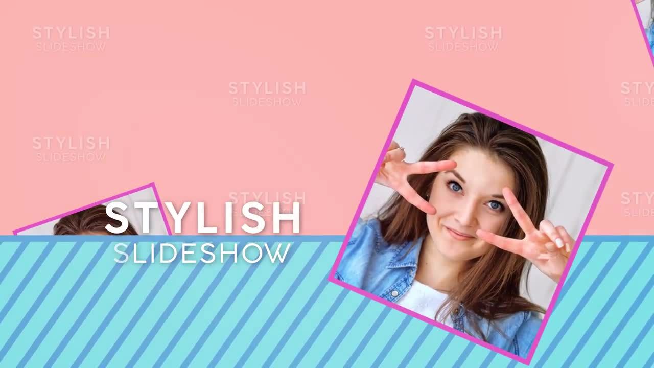 有趣活力明亮的时尚幻灯片放映素材库精选AE模板