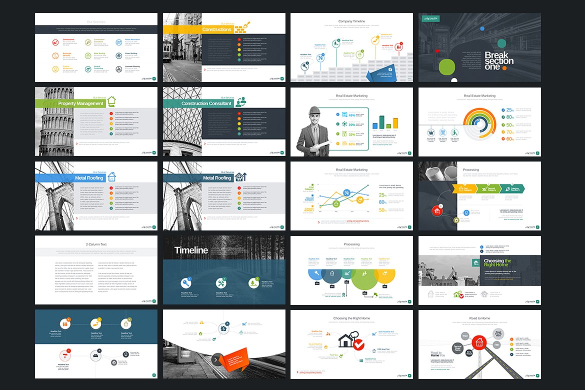 房地产/建设主题演讲PPT模版插图(4)