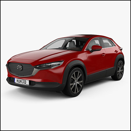 Mazda CX-30 带内饰 2020马自达汽车素材之家精选3D模型