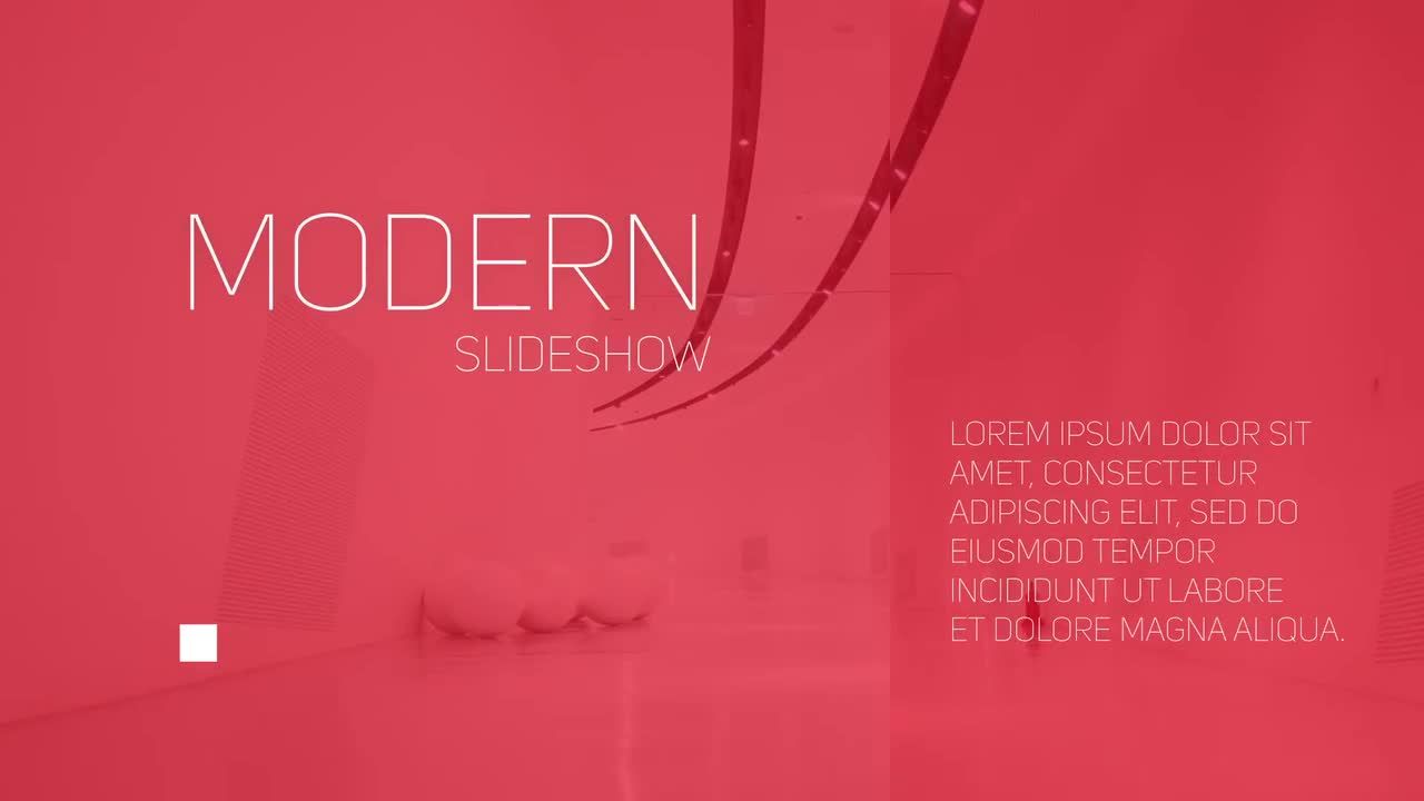 简单的现代商业广告片头片尾转场素材库精选AE模板