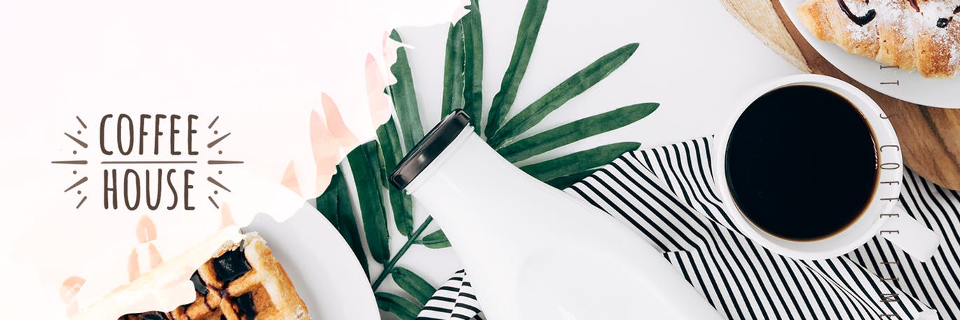 清新简约时尚优雅高端小资情调咖啡banner海报DM宣传单设计模板素材库精选插图(4)