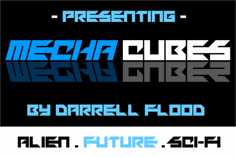 Mechacubes font素材之家精选英文字体