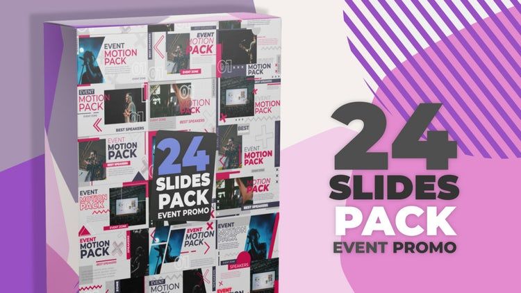 24个设计独特动态动画幻灯片素材库精选AE模板