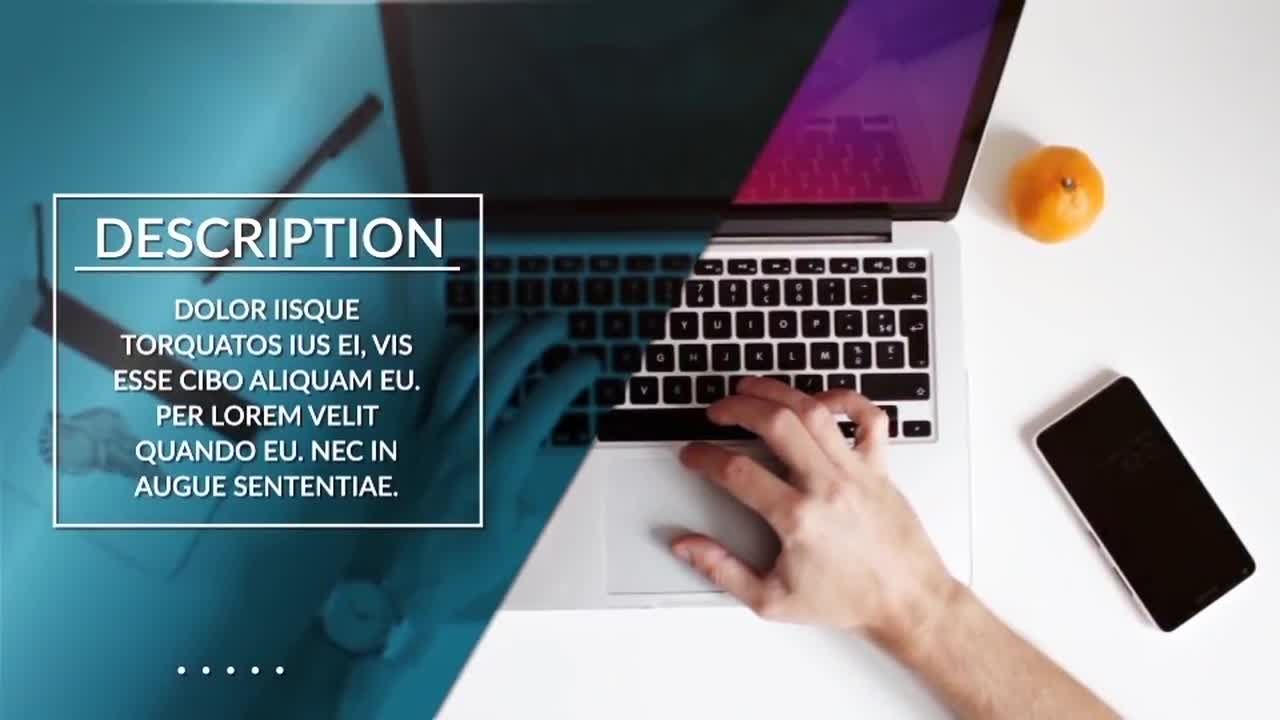 时尚的清洁企业幻灯片素材库精选AE模板