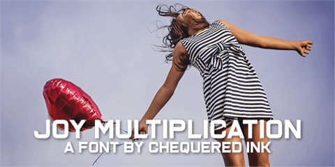 Joy Multiplication font素材之家精选英文字体