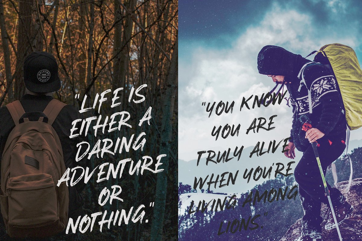 Stay Weird – Brush Font + Swashes插图2