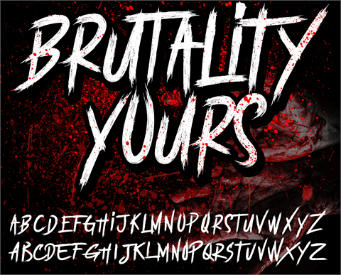 BRUTALItY YOURS DEMO font素材之家精选英文字体
