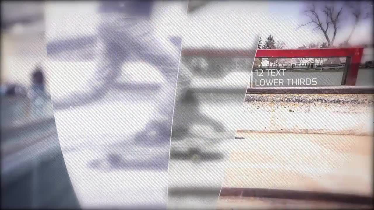 简洁的图片幻灯片效果展示素材库精选AE模板