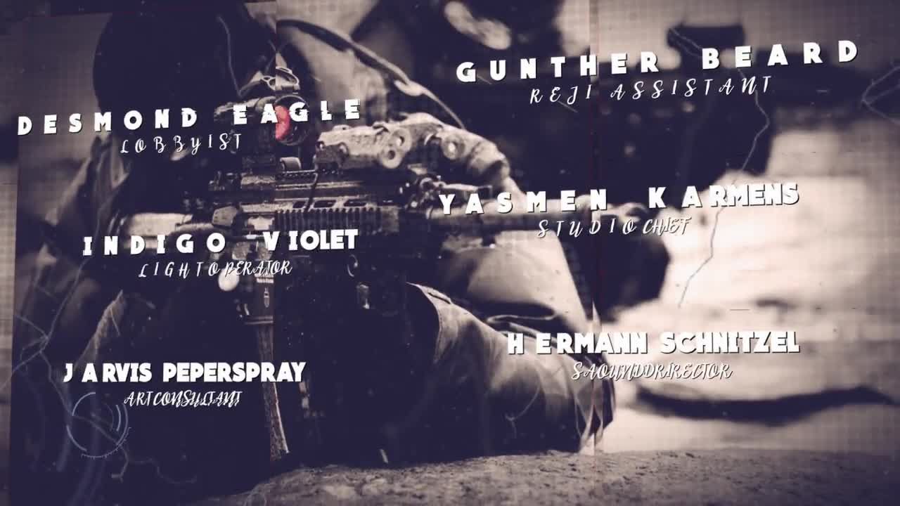 电影制作动画扭曲故障效果素材库精选AE模板