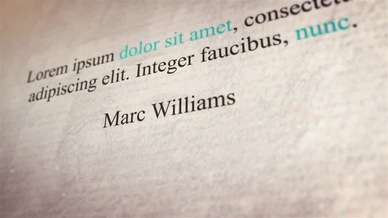 电影文本序列标题素材库精选AE模板