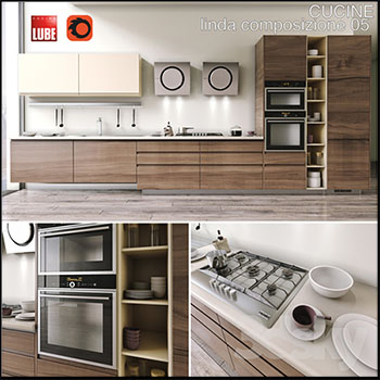 厨房设备厨房用品微波炉 烤箱等素材之家精选3D模型