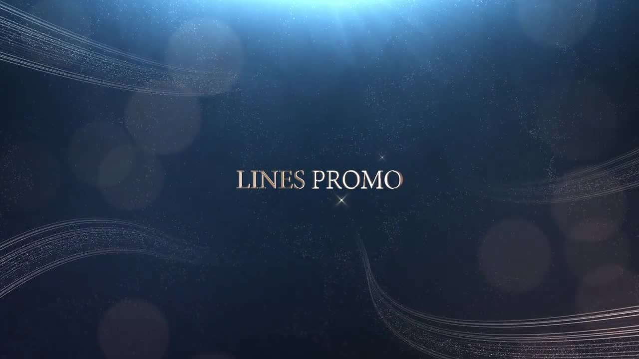 优雅的线条促销活动素材库精选AE模板