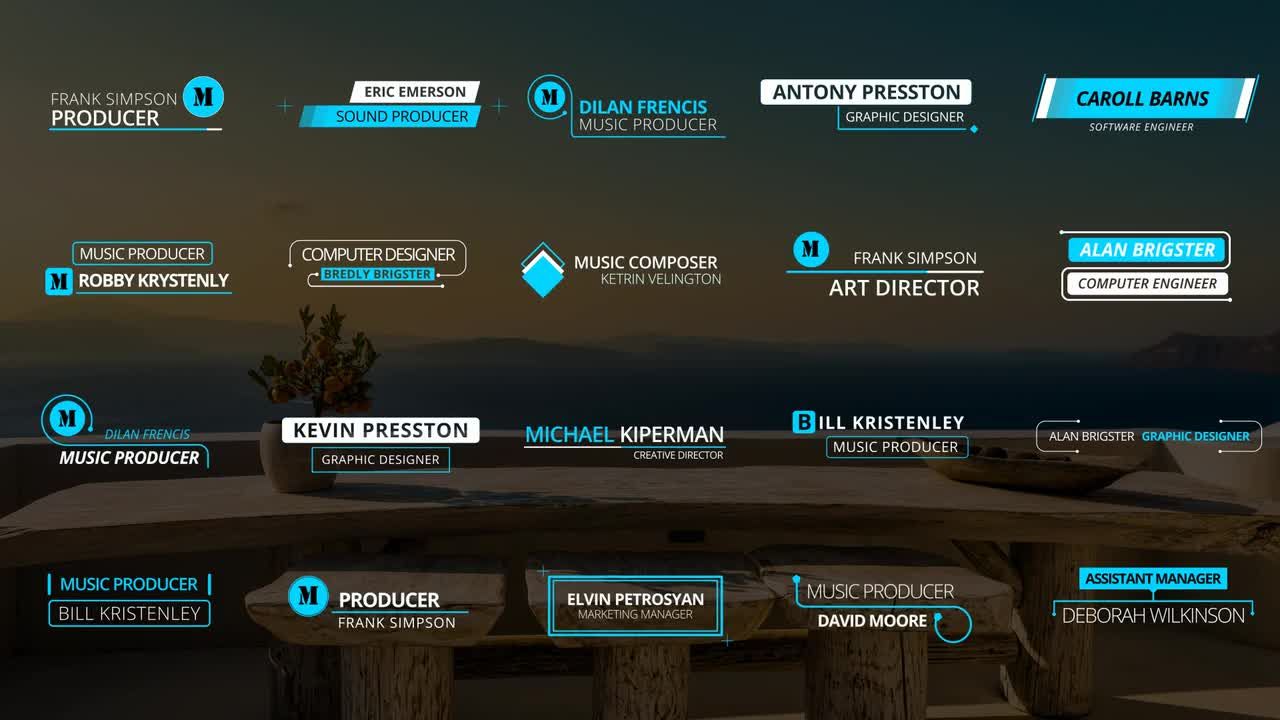 20个精美的外观和动态动画的低三分之二标题素材库精选AE模板