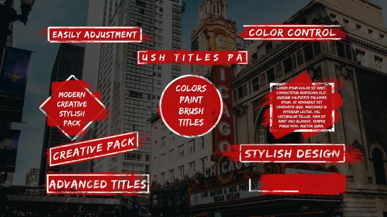 10个清新全屏标题动画素材库精选AE模板