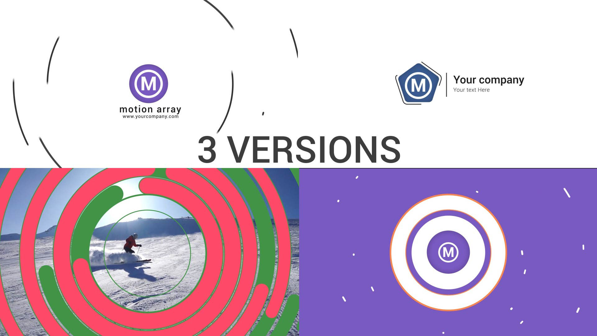 快速简单的彩色文本动画素材库精选AE模板