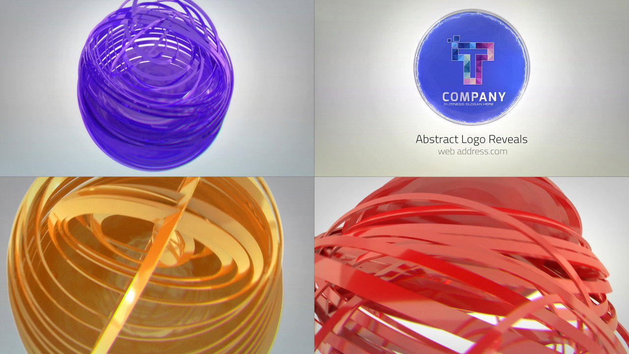 抽象企业徽标显示素材库推荐PR模板