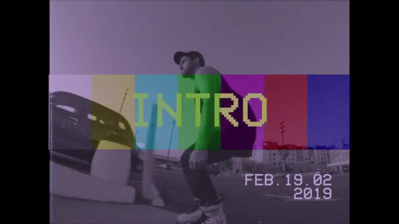 酷炫VHS磁带开场素材库精选AE模板