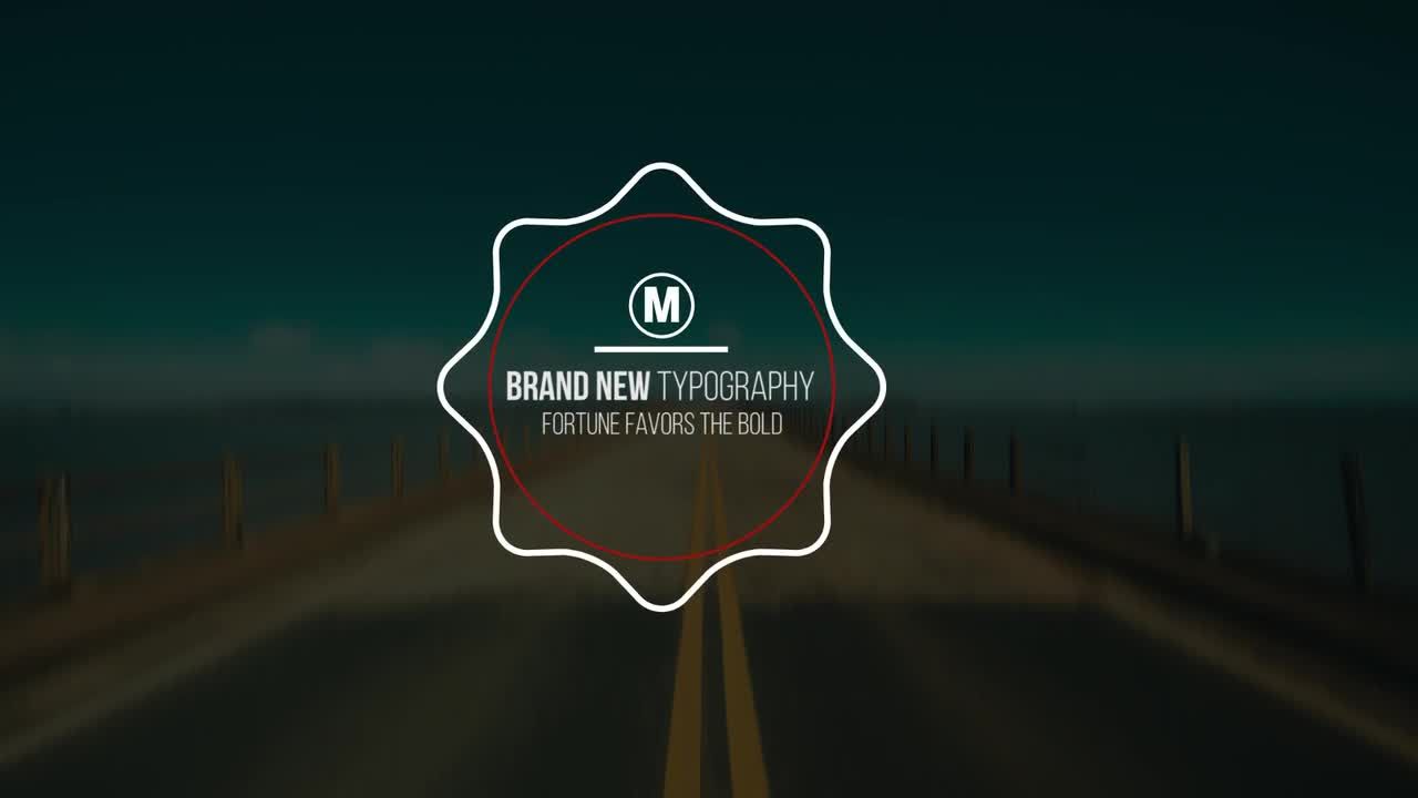 完美的现代流行开场文字标题素材库推荐PR模板