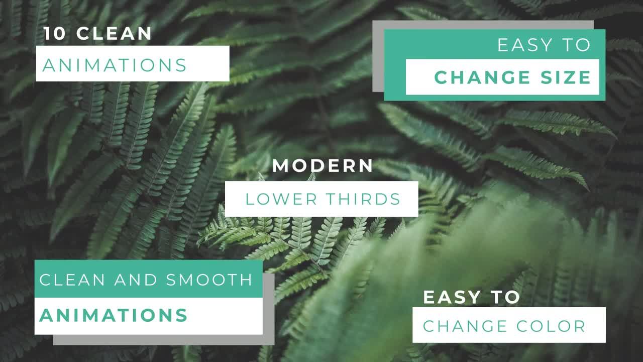 10个外观流畅动画优雅的标题素材库精选AE模板