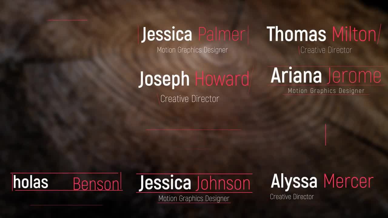 13个优雅的下三分之一动画标题素材库精选AE模板