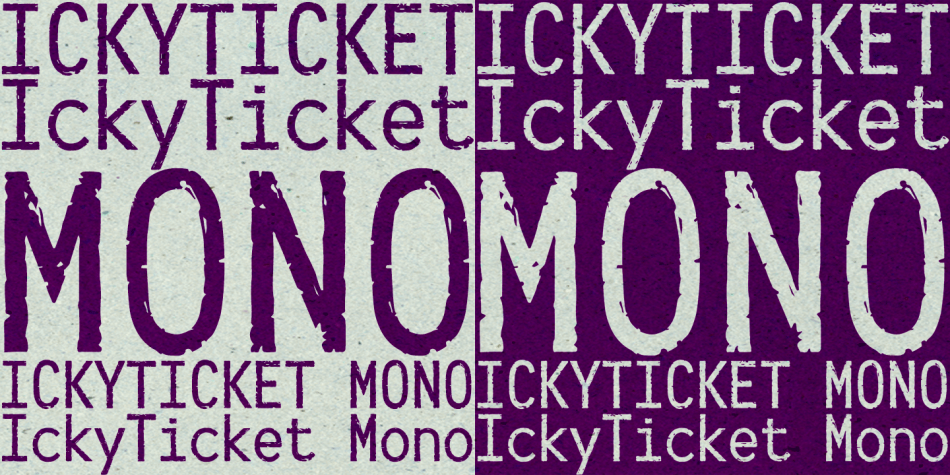 Icy Ticket Mono Font插图1