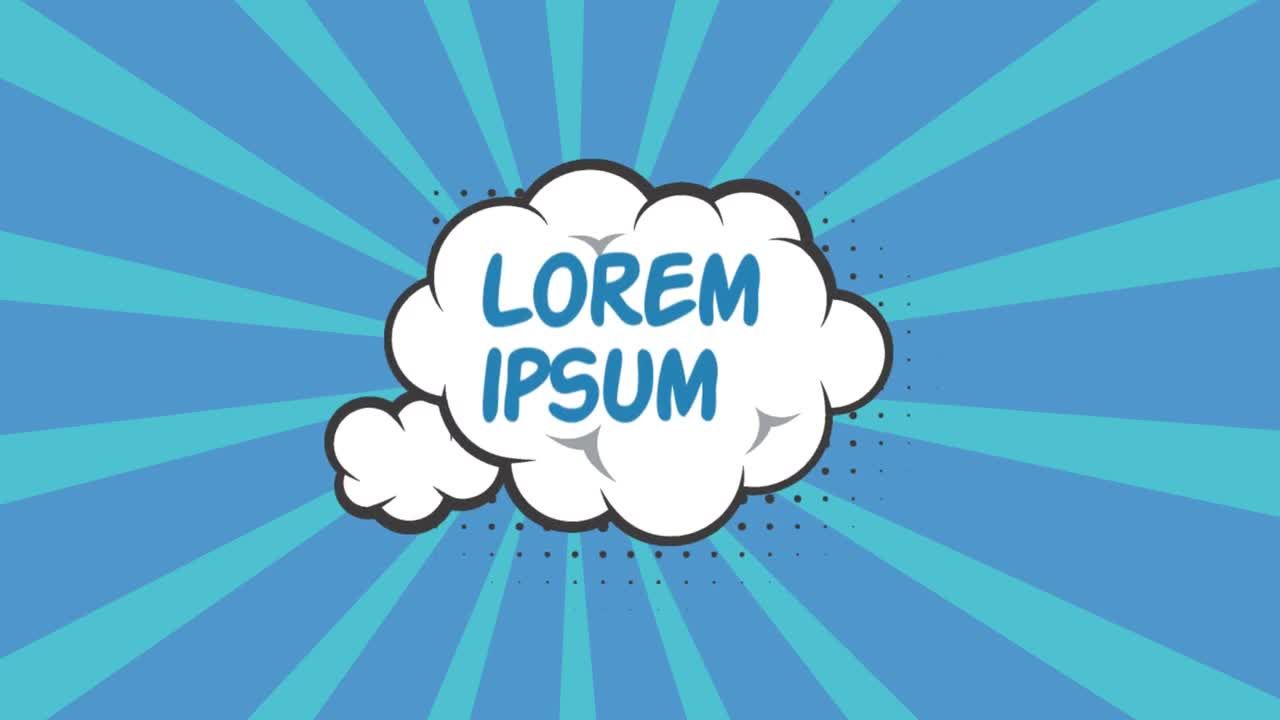 10个适用于卡通主题视频的的漫画文字设计Pr模板